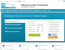 Tablet Screenshot of 1a-finanzmarkt.de